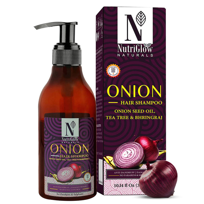 NutriGlow Naturals Onion Hair Shampoo - 300ml 8201188 1