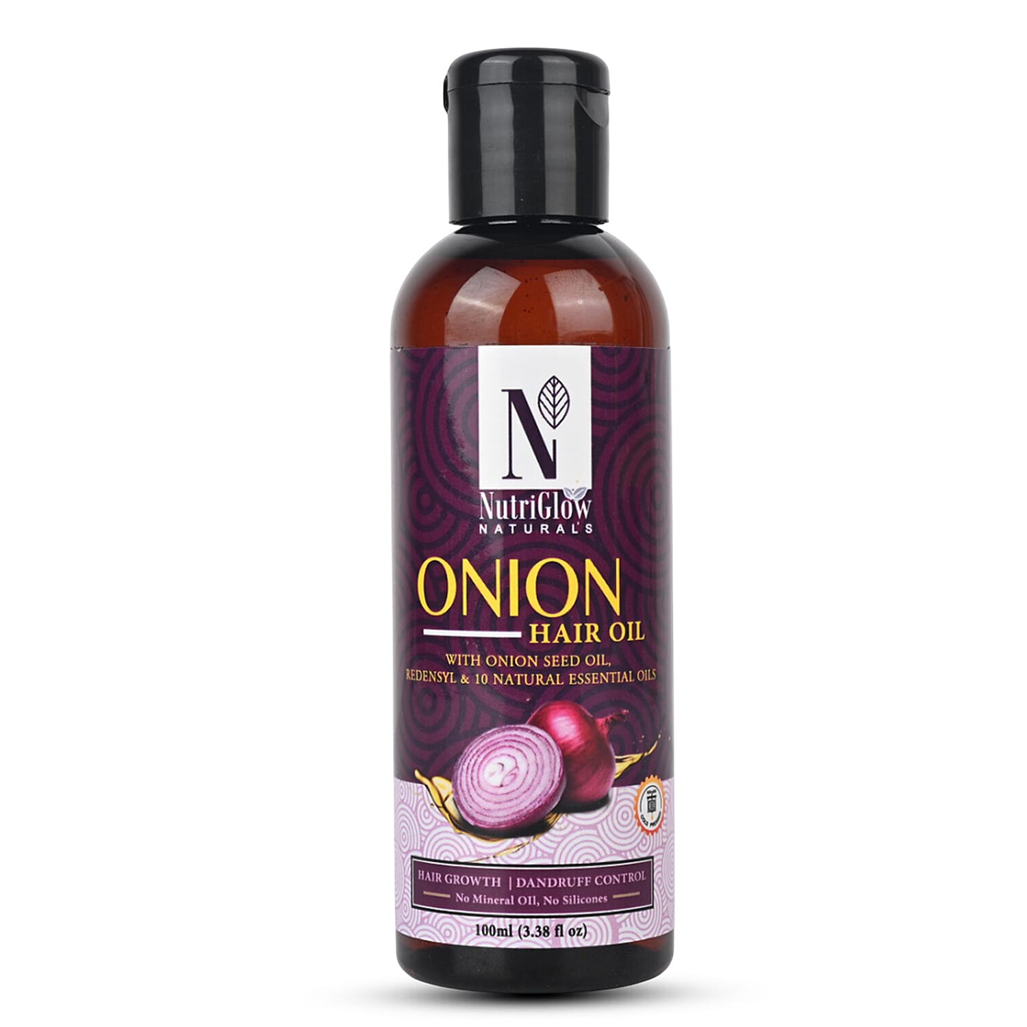 NutriGlow Naturals Onion Hair Oil - 100ml 8201187 0