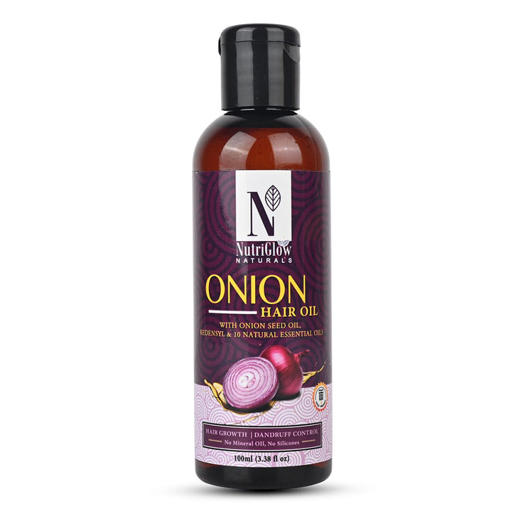 NutriGlow Naturals Onion Hair Oil - 100ml 8201187 1