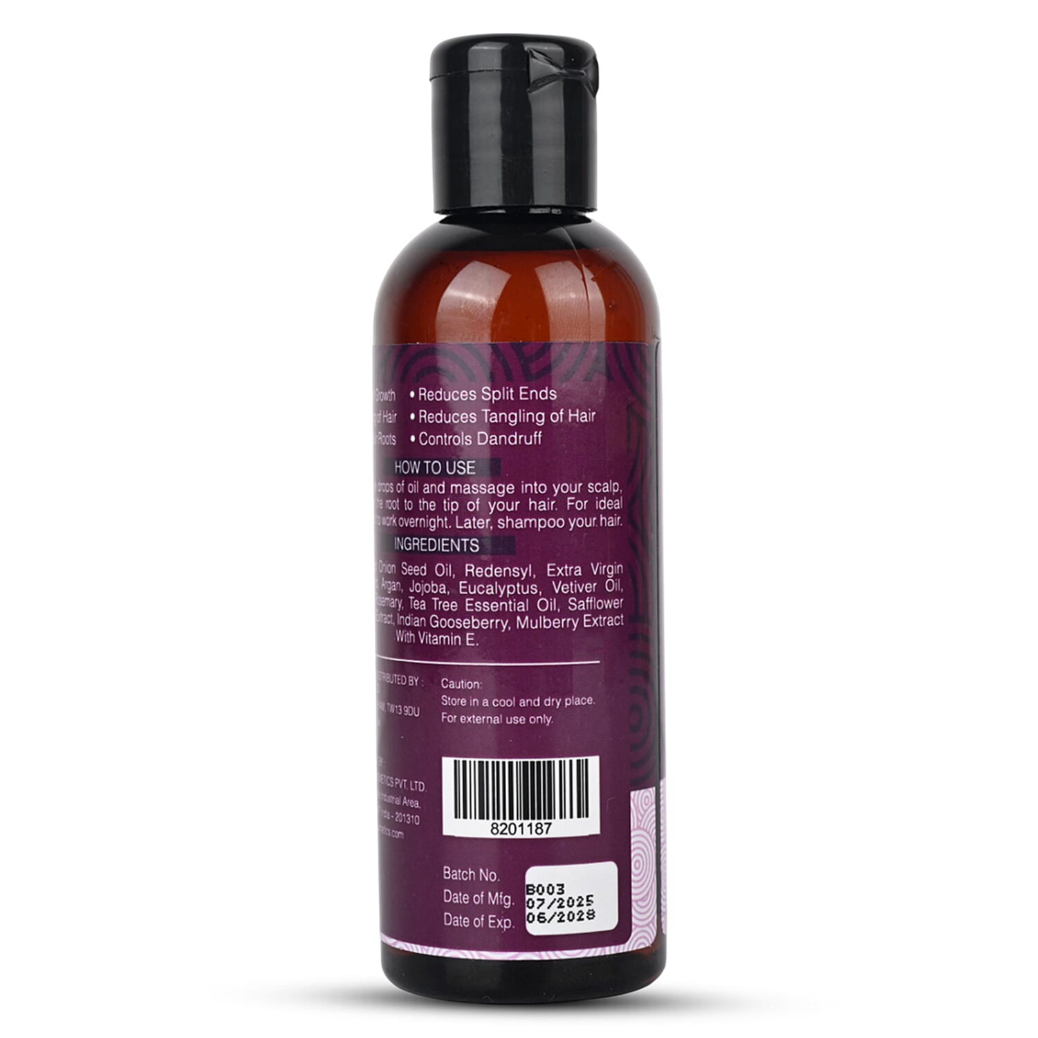 NutriGlow Naturals Onion Hair Oil - 100ml 8201187 5
