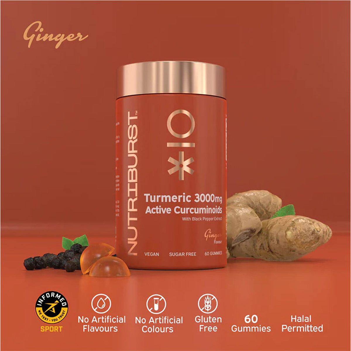 Nutriburst Hair Skin and Nails - Turmeric Duo Bundle (Beauty Benefits-Aging prevention) 7770440 3