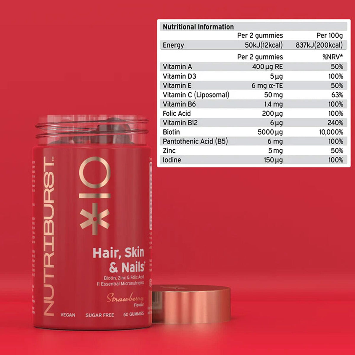 Nutriburst Hair Skin and Nails - Turmeric Duo Bundle (Beauty Benefits-Aging prevention) 7770440 8
