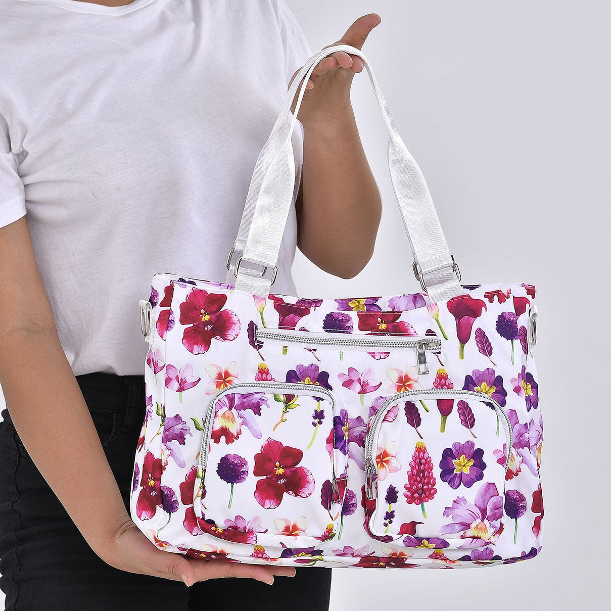 Flower Pattern Crossbody Bag (Size 37x10x27 cm) 7517766 3