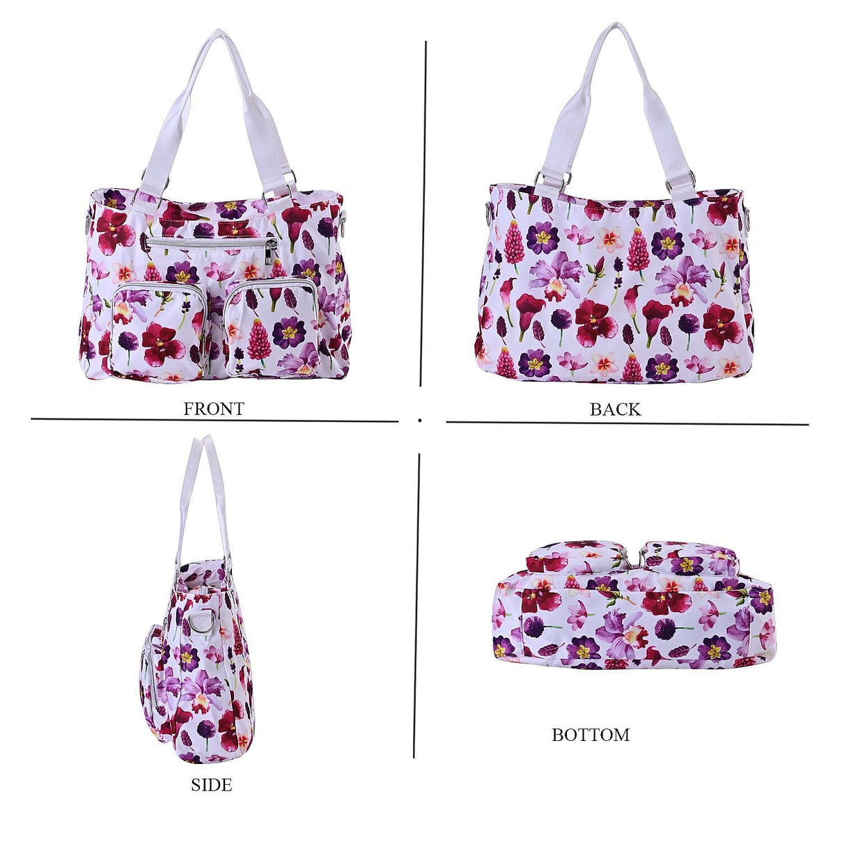 Flower Pattern Crossbody Bag (Size 37x10x27 cm) 7517766 4