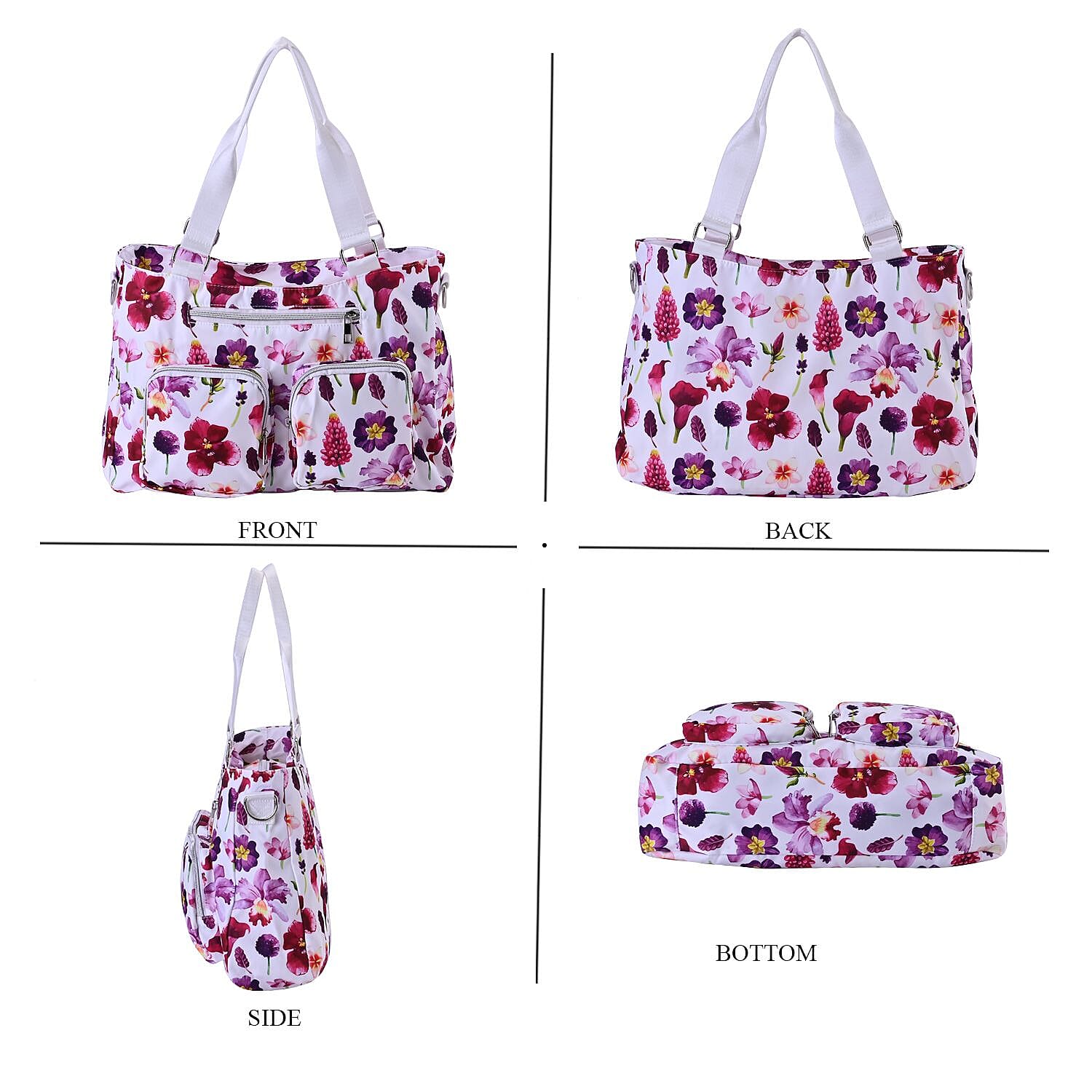 Flower Pattern Crossbody Bag (Size 37x10x27 cm) 7517766 4