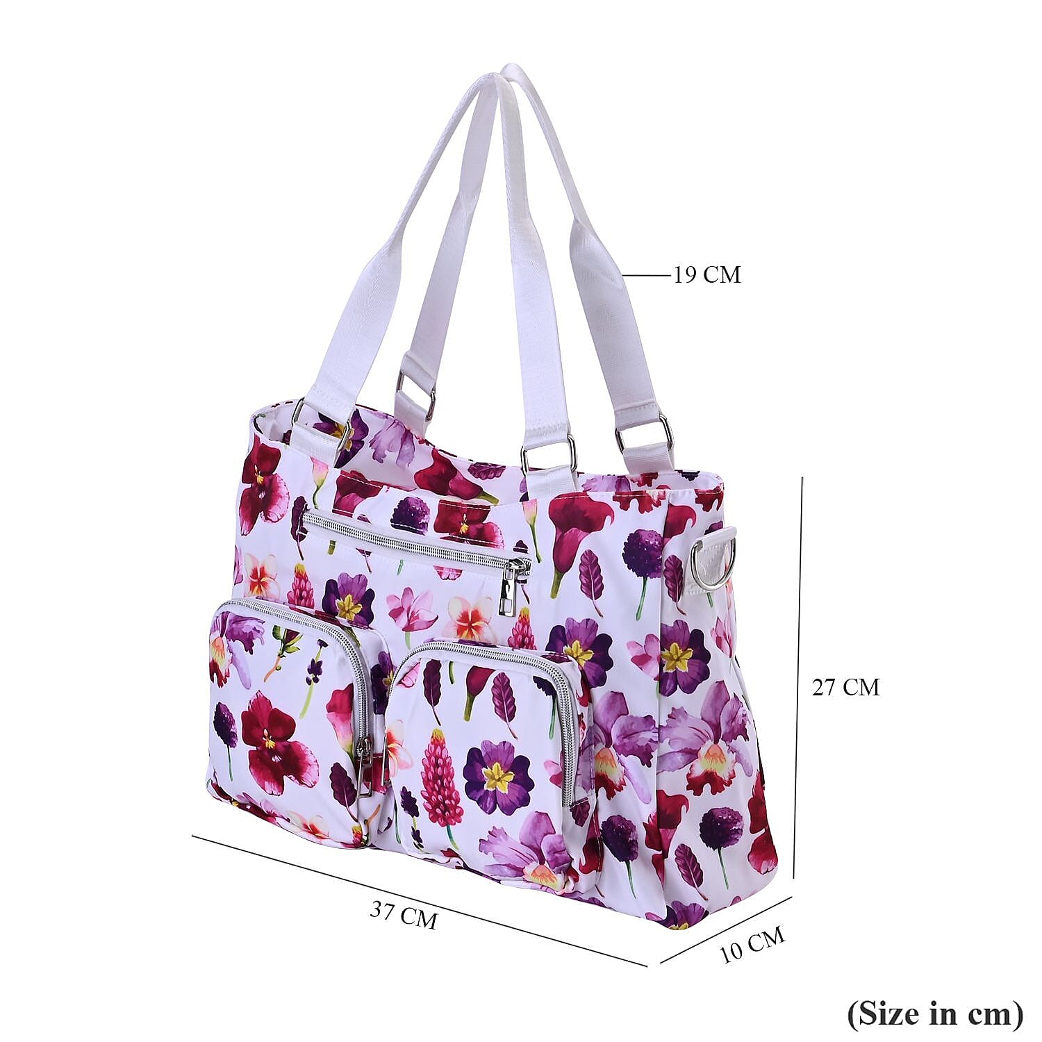 Flower Pattern Crossbody Bag (Size 37x10x27 cm) 7517766 7