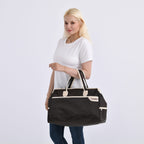First Time Ever - Tamsy Travel Duffel Bag with Double Handle - Coffee