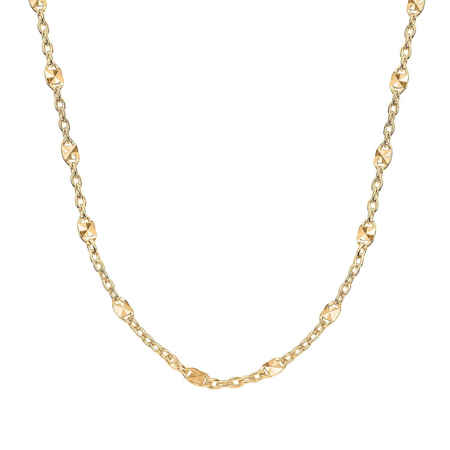 ONE TIME CLOSE OUT DEAL - Mariner Gold Overlay Sterling Silver Chain  (Size - 20) 7990600 2