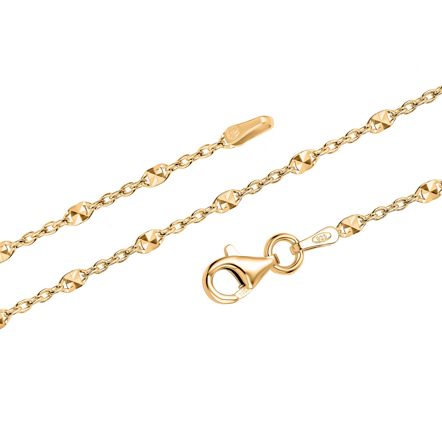 ONE TIME CLOSE OUT DEAL - Mariner Gold Overlay Sterling Silver Chain  (Size - 20) 7990600 4