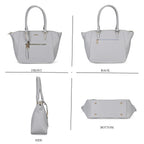 ONE TIME CLOSEOUT DEAL - Large Convertible Fully Lined Crossbody Bag  - Grey