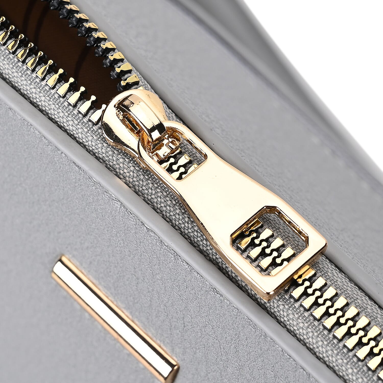 ONE TIME CLOSEOUT DEAL - Large Convertible Fully Lined Crossbody Bag  - Grey 7841299 4