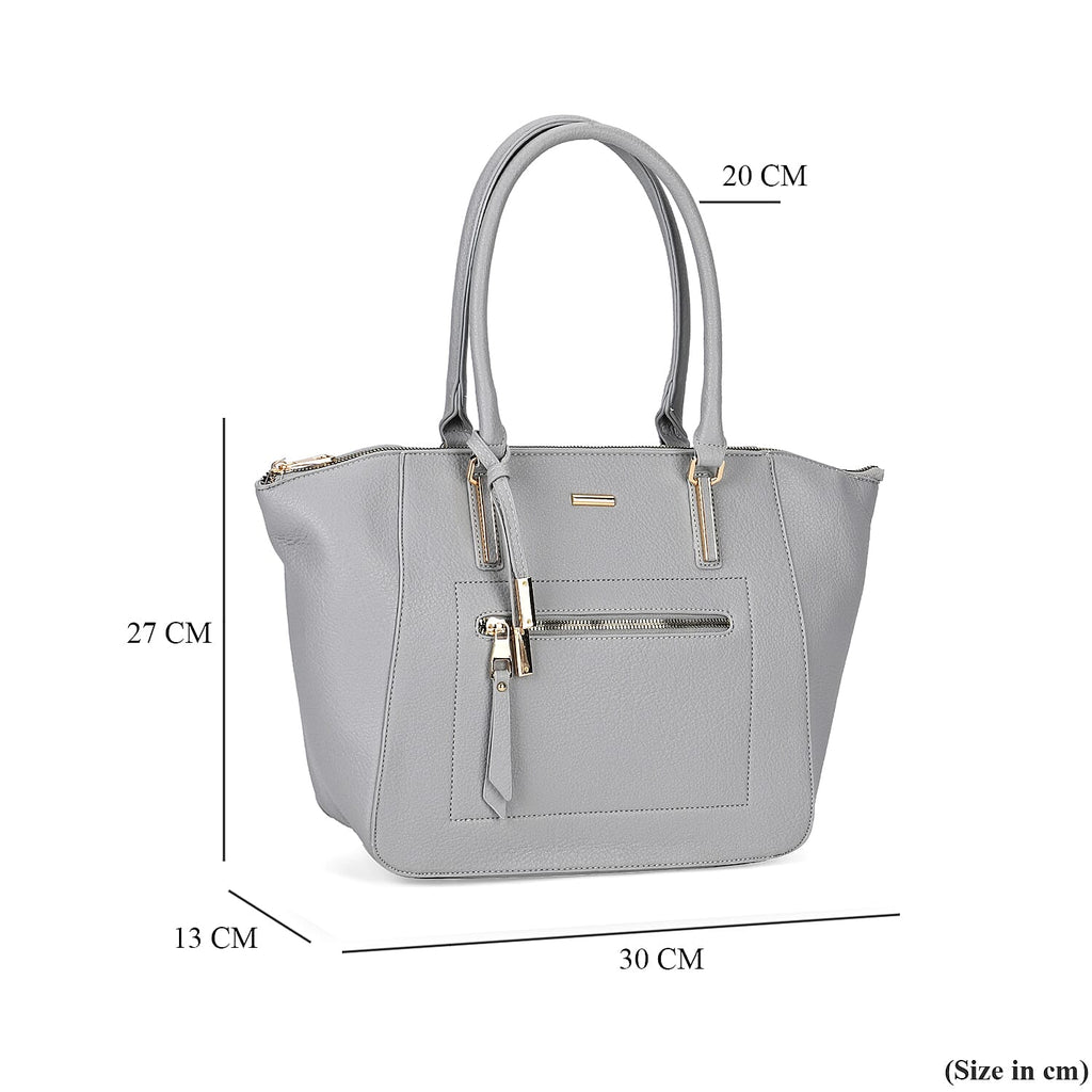 ONE TIME CLOSEOUT DEAL - Large Convertible Fully Lined Crossbody Bag  - Grey