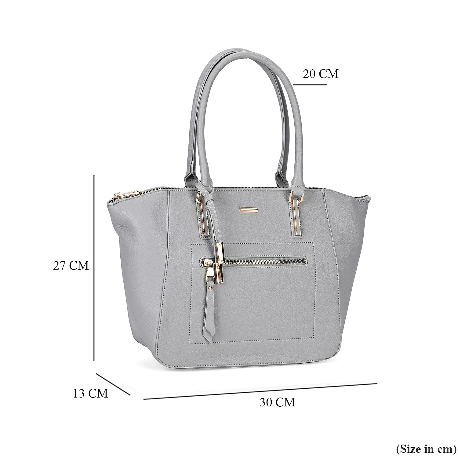 ONE TIME CLOSEOUT DEAL - Large Convertible Fully Lined Crossbody Bag  - Grey 7841299 5