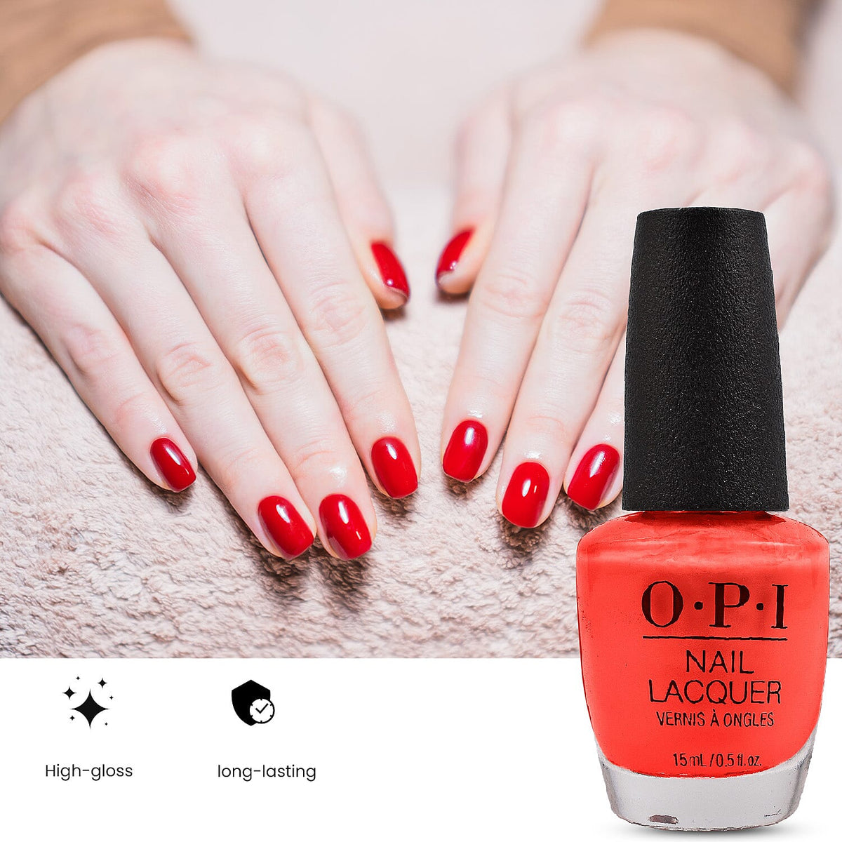OPI Nail Polish A Good Man-Darin Is Hard To Find - 15Ml Coral Red 7565039 3