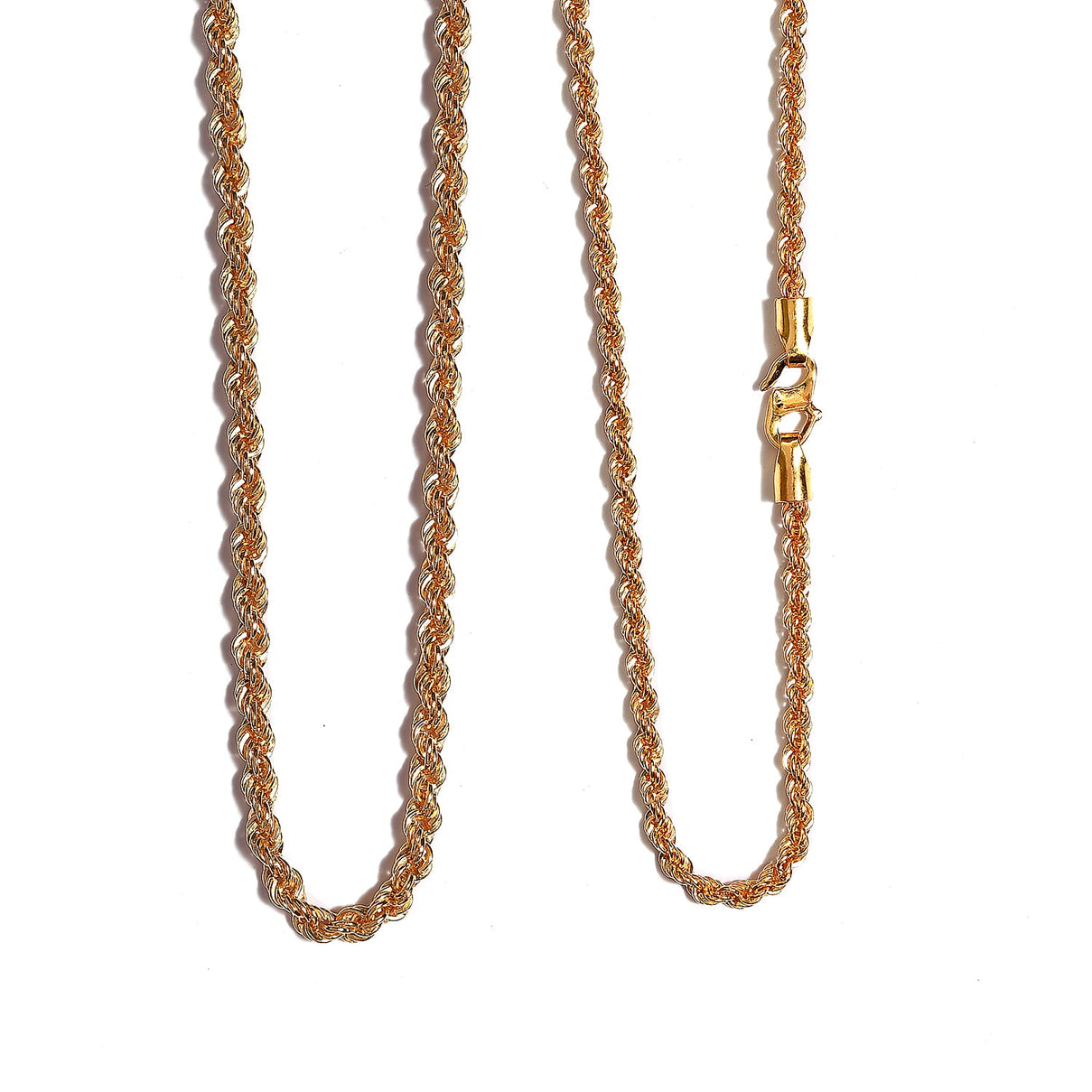 20K Yellow Gold Rope Necklace (Size - 18) with Lobster Lock 7512249 0