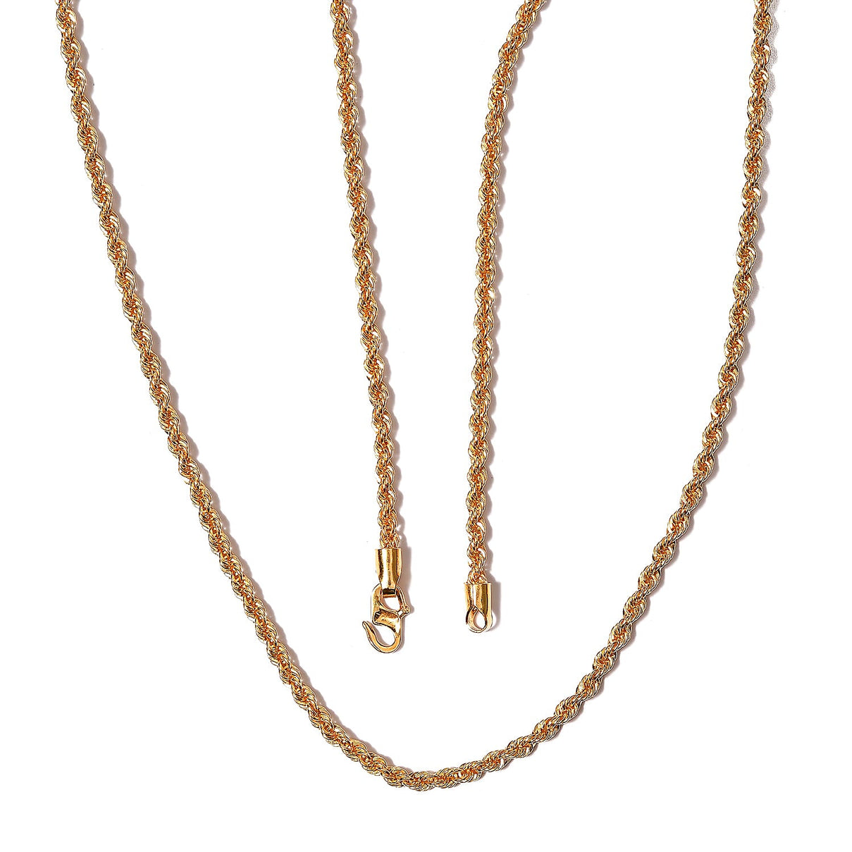 20K Yellow Gold Rope Necklace (Size - 18) with Lobster Lock 7512249 4