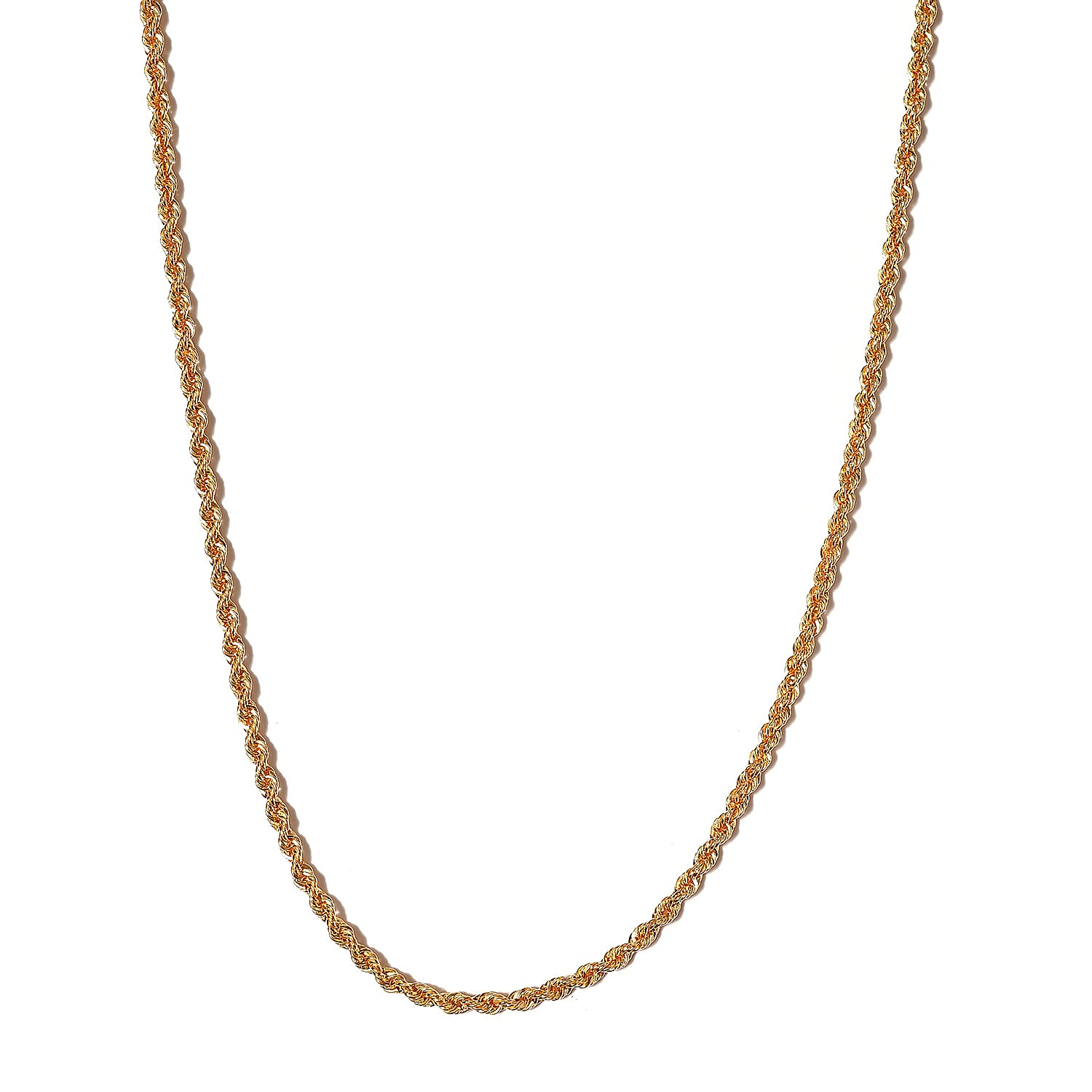 20K Yellow Gold Rope Necklace (Size - 18) with Lobster Lock 7512249 5