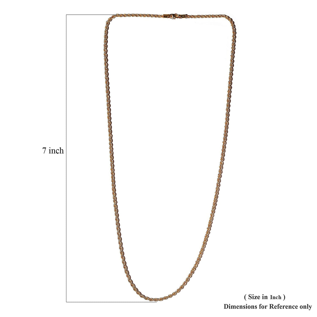 20K Yellow Gold Rope Necklace (Size - 18) with Lobster Lock 7512249 6