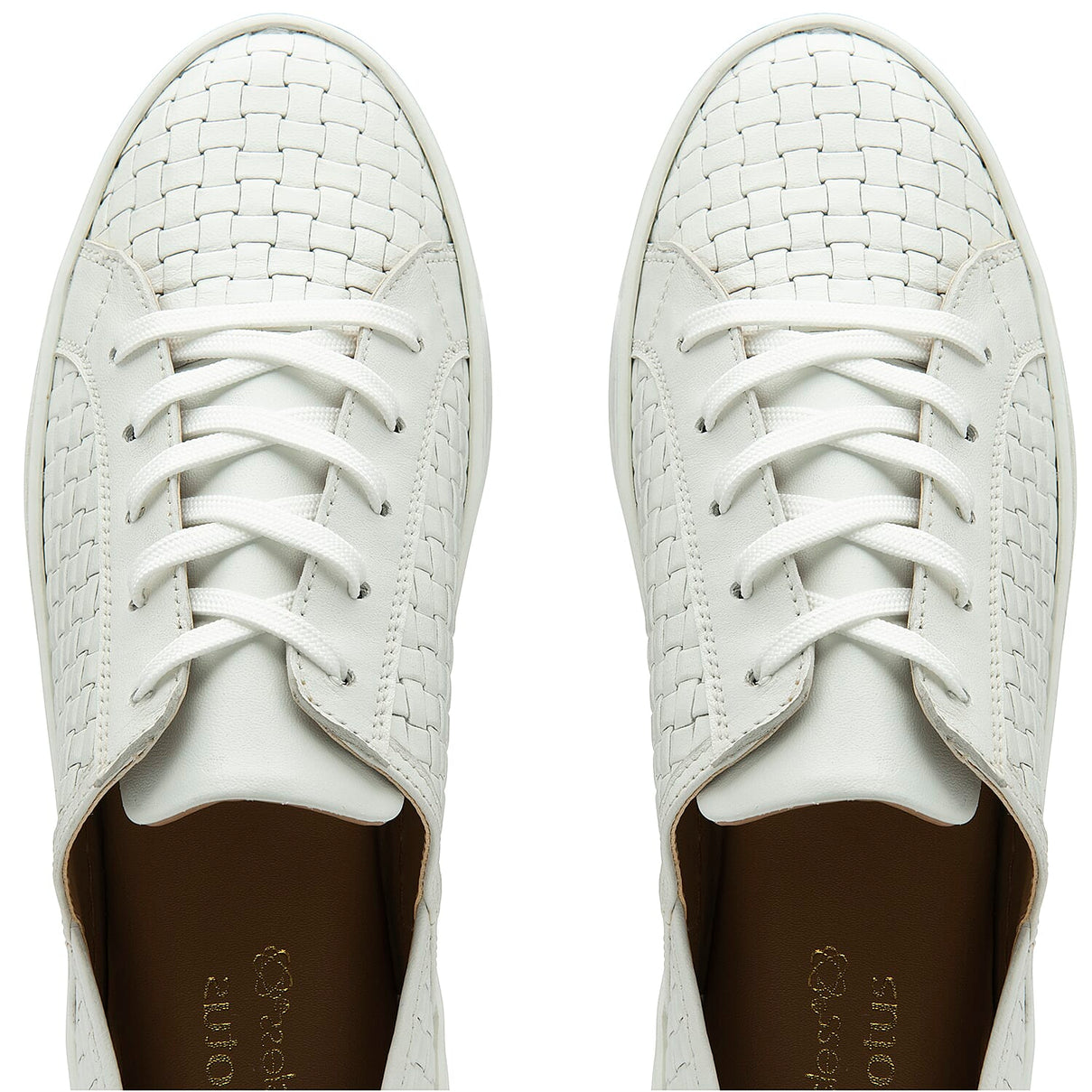 Lotus Leather Kate Lace-Up Trainers - White 7128368 3