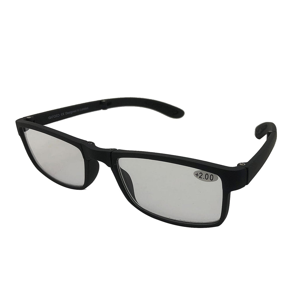 OXFORD Foldable Black Reading Glasses (-4 Focus)