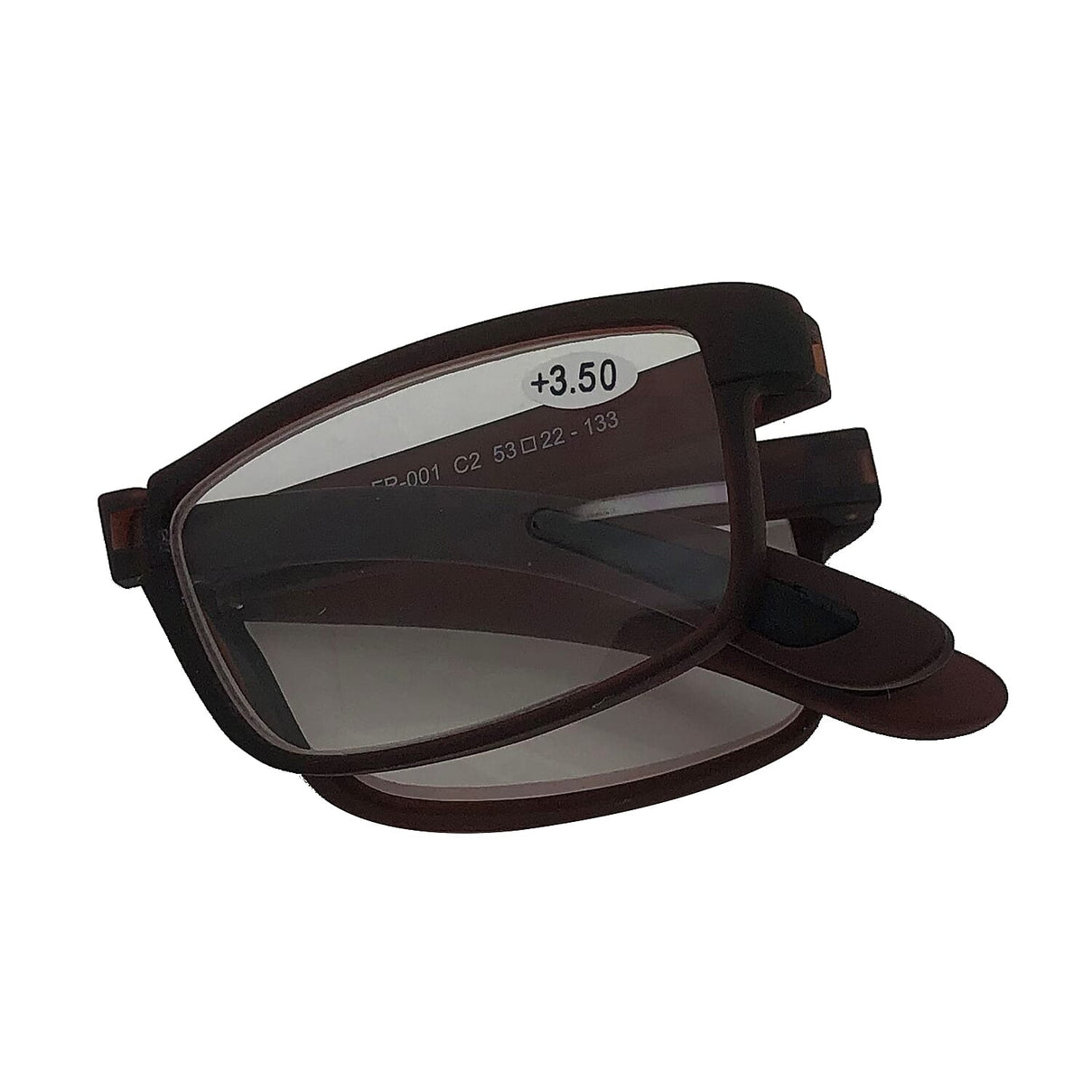 OXFORD Foldable Rectangular Reading Glasses - Dark Brown 6481079 2