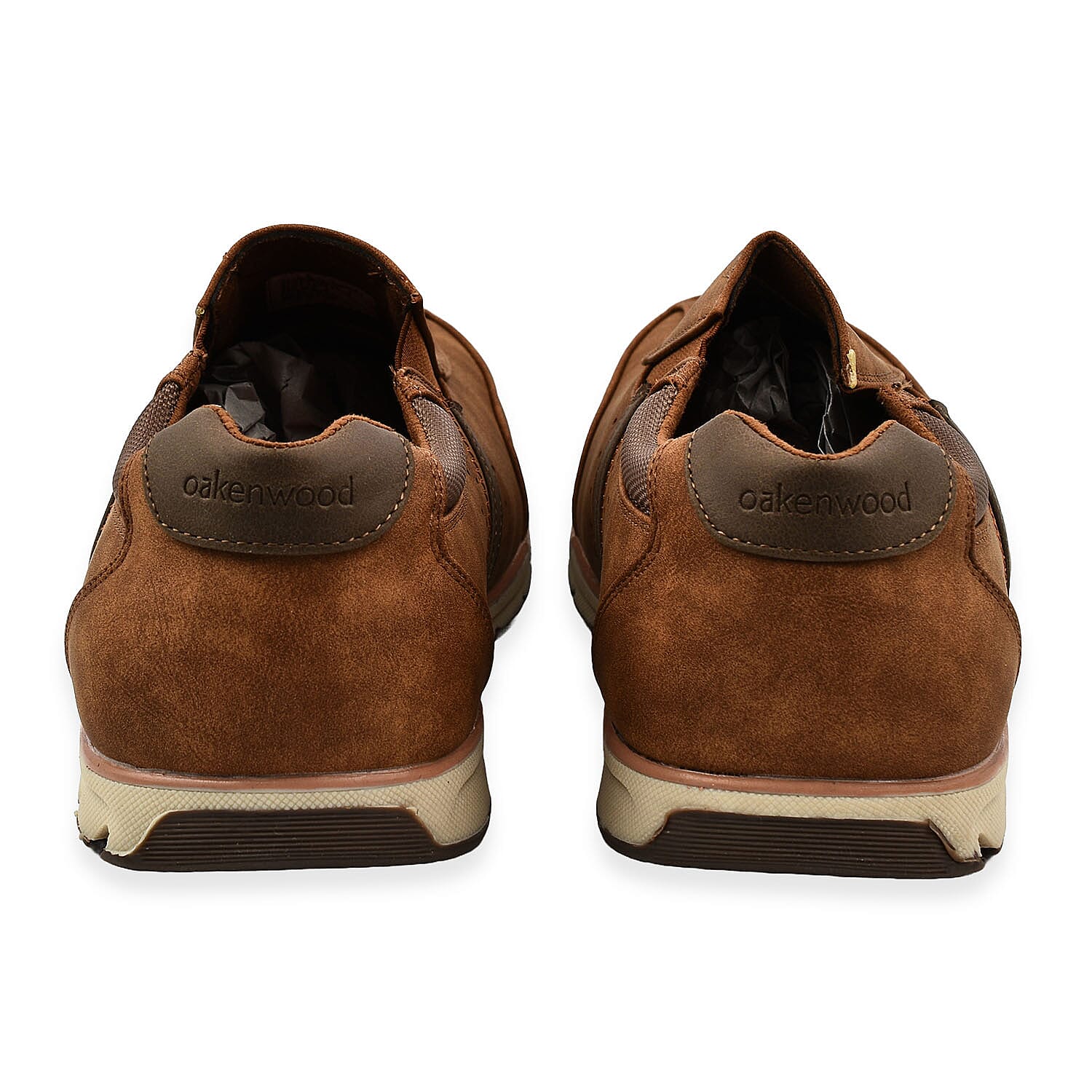 Oakenwood Premium Mens Slip On Trainers - Tan 7744929 6