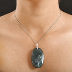 Tucson Preview- Ocean Jasper Pendant with Chain (Size 20) 119.18 Ct.