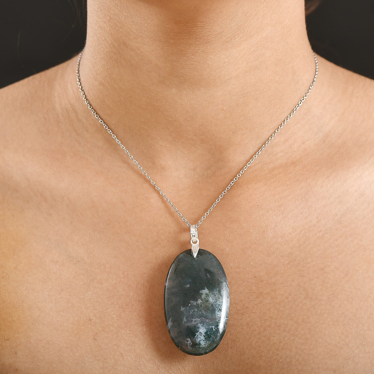 Tucson Preview- Ocean Jasper Pendant with Chain (Size 20) 119.18 Ct. 4433185 3