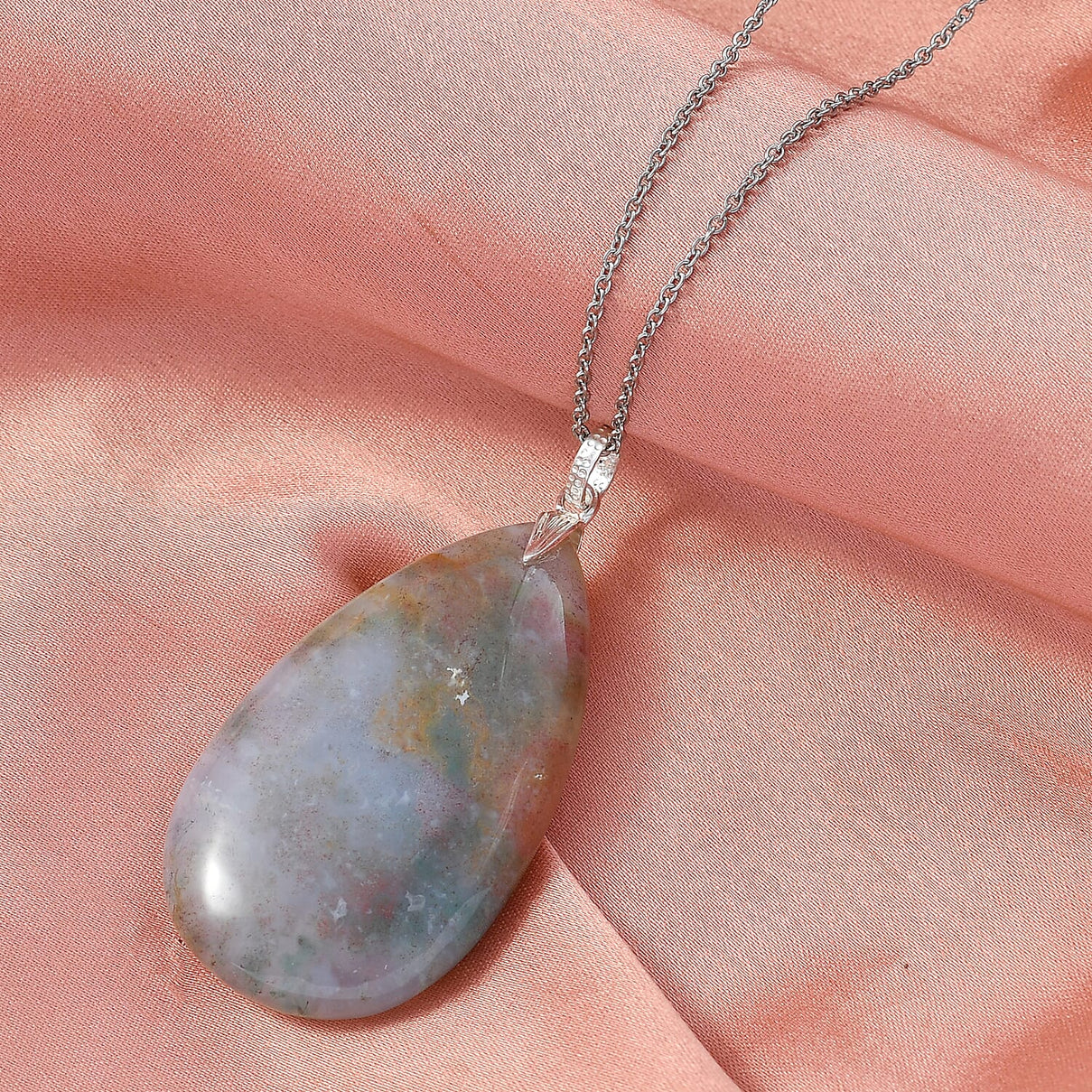 Ocean Jasper Pendant with Chain (Size 20) 119.18 Ct. 4433186 2