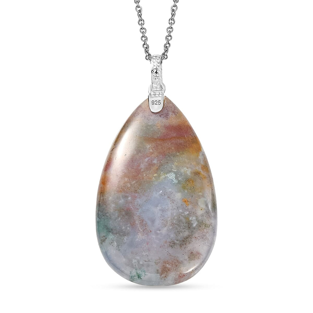Ocean Jasper Pendant with Chain (Size 20) 119.18 Ct.