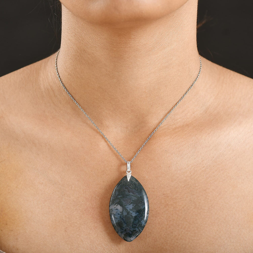 Tucson Preview- Ocean Jasper Pendant with Chain (Size 20) 119.18 Ct