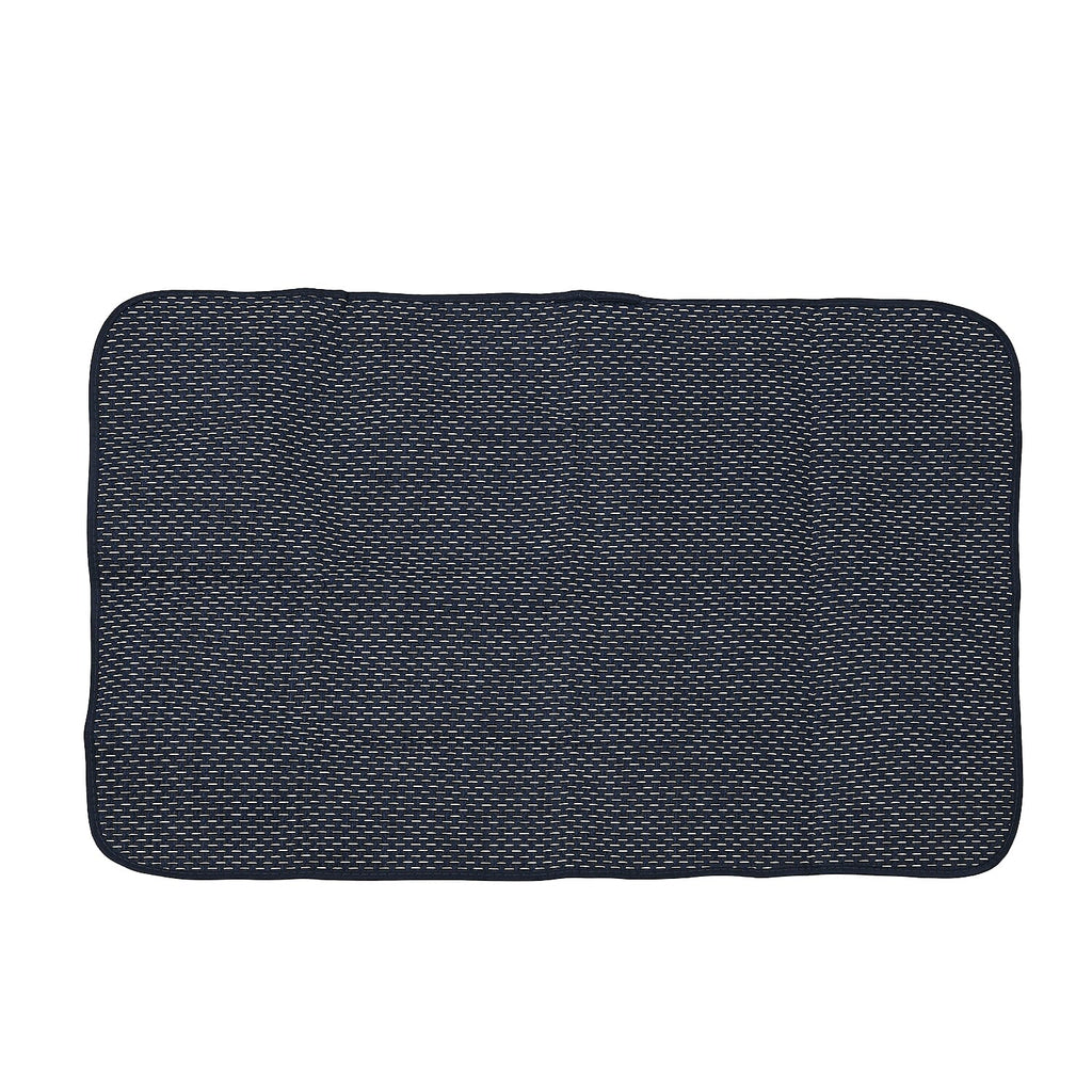 Set of 3- Ocean Patterned Tote Bag, Pouch - Picnic Mat - Blue