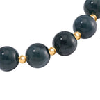 SUPER RARE - Natural Type A Jadeite Bracelet (Size 7.5 Strachable) in Yellow Gold Overlay Sterling Silver 120.00 Ct.