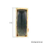 Natural Type A Jadeite Earring with French Clip in Yellow Gold Plating Sterling Silver 8.00 Ct.