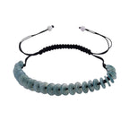 Olmec Natural Jadeite Cord Bracelet (Size 6.5 to 9.5) 27.50 Ct.