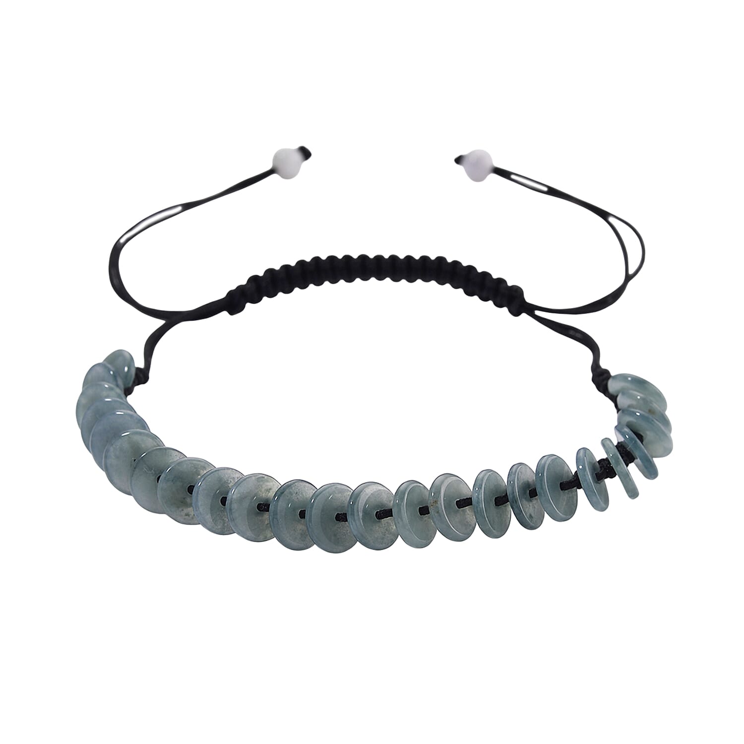 Olmec Natural Jadeite Cord Bracelet (Size 6.5 to 9.5) 27.50 Ct. 8194697 0
