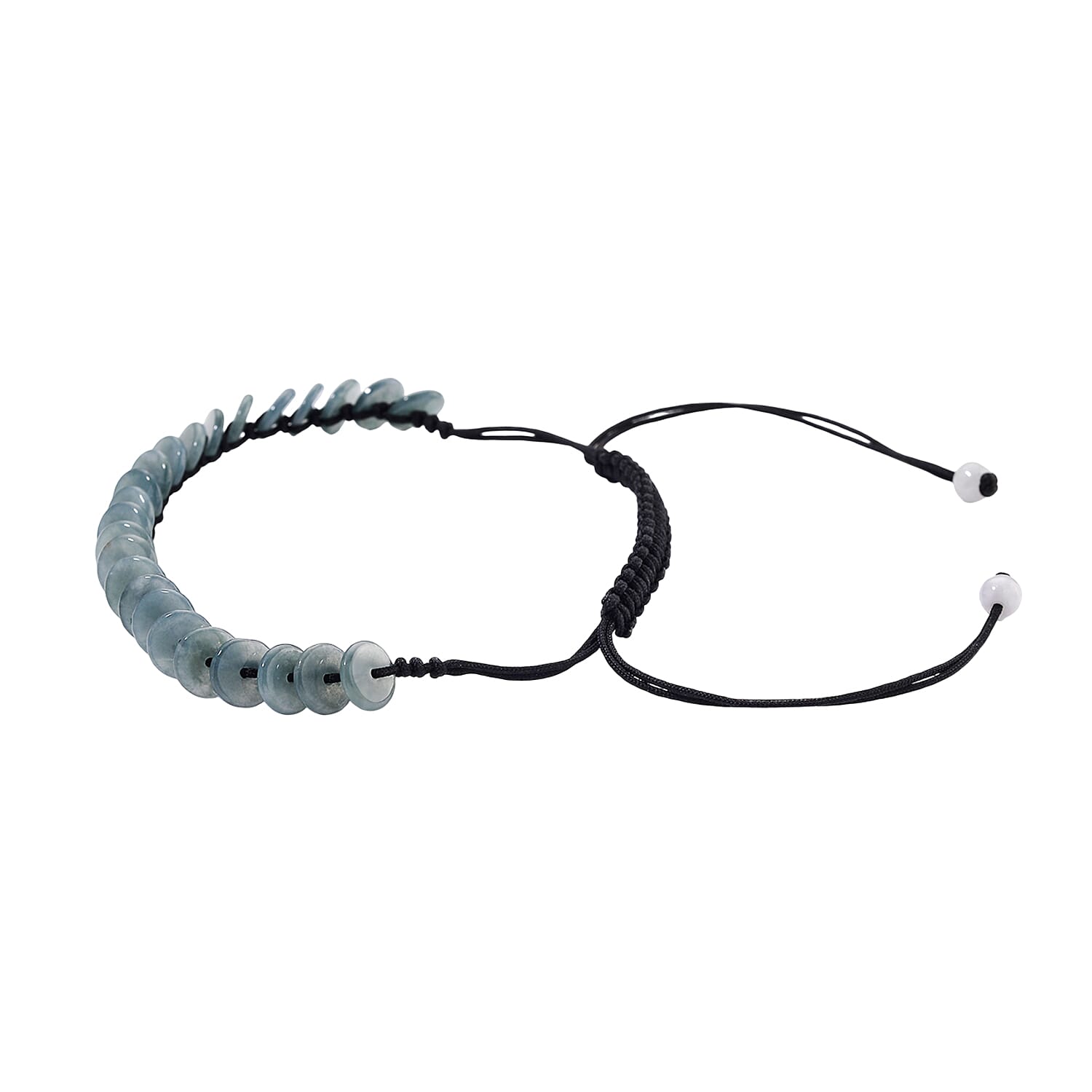 Olmec Natural Jadeite Cord Bracelet (Size 6.5 to 9.5) 27.50 Ct. 8194697 3