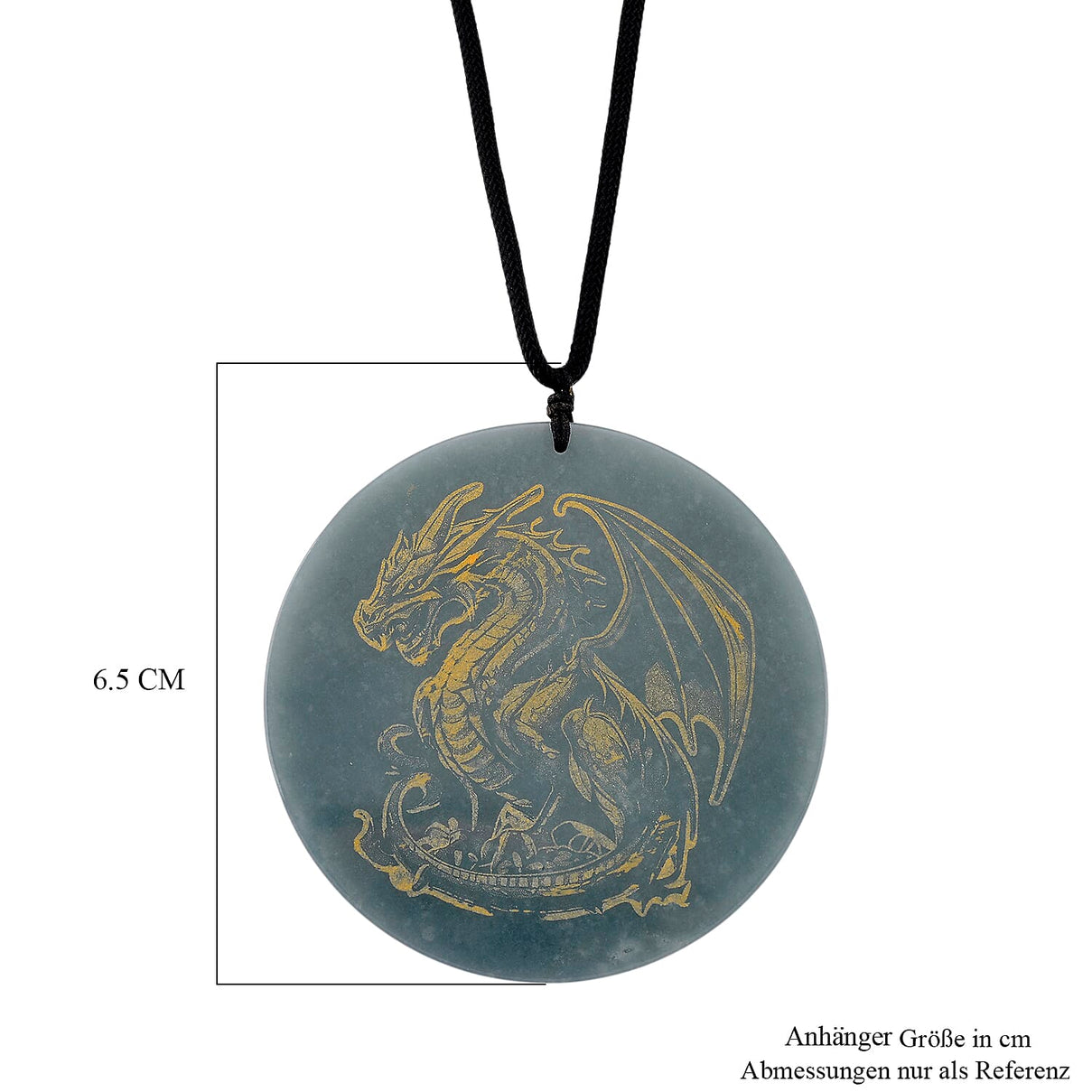 Olmec Jadeite Stone Dragon Necklace (Size 28 Adjustable) 180.00 Ct. 8192847 6