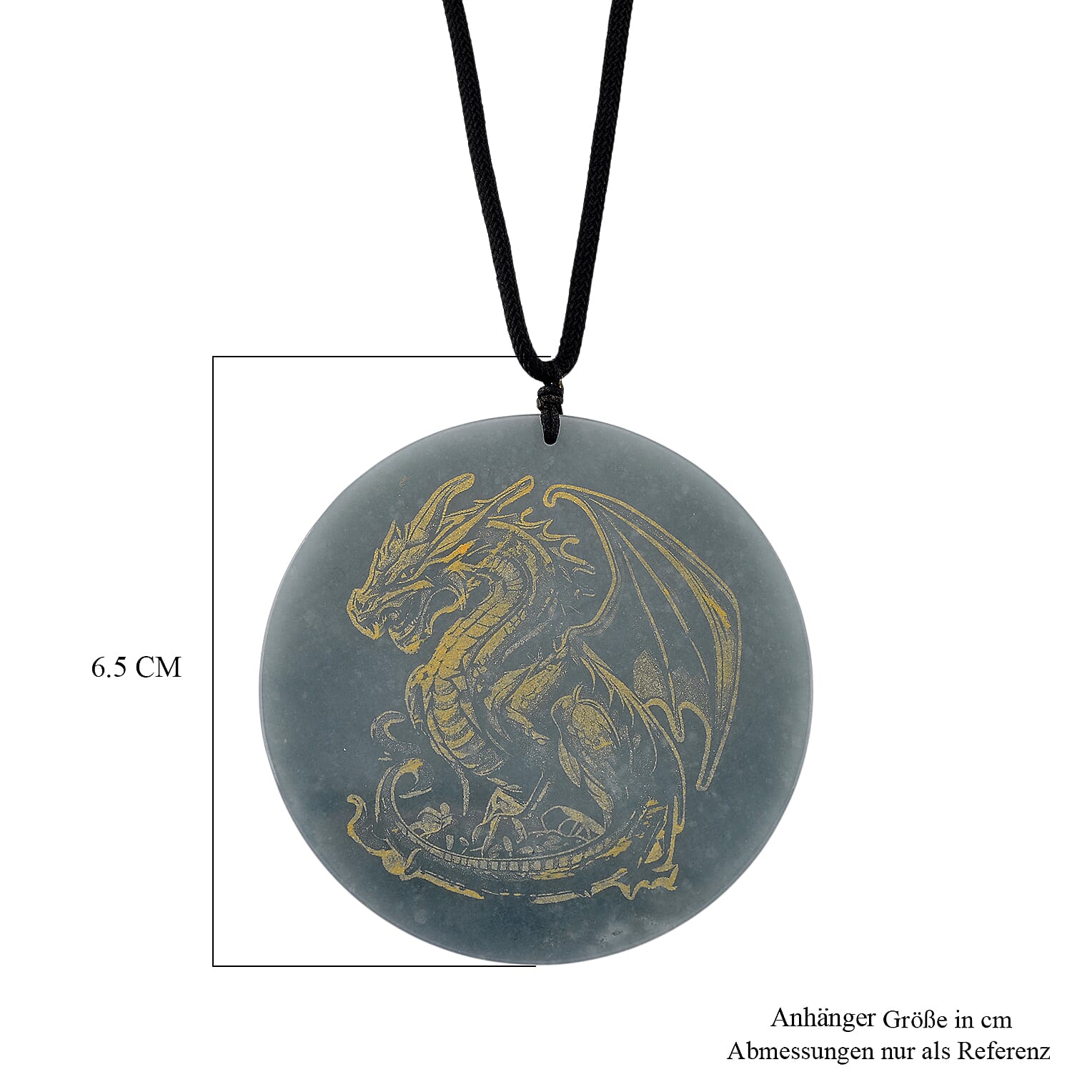 Olmec Jadeite Stone Dragon Necklace (Size 28 Adjustable) 180.00 Ct. 8192847 6