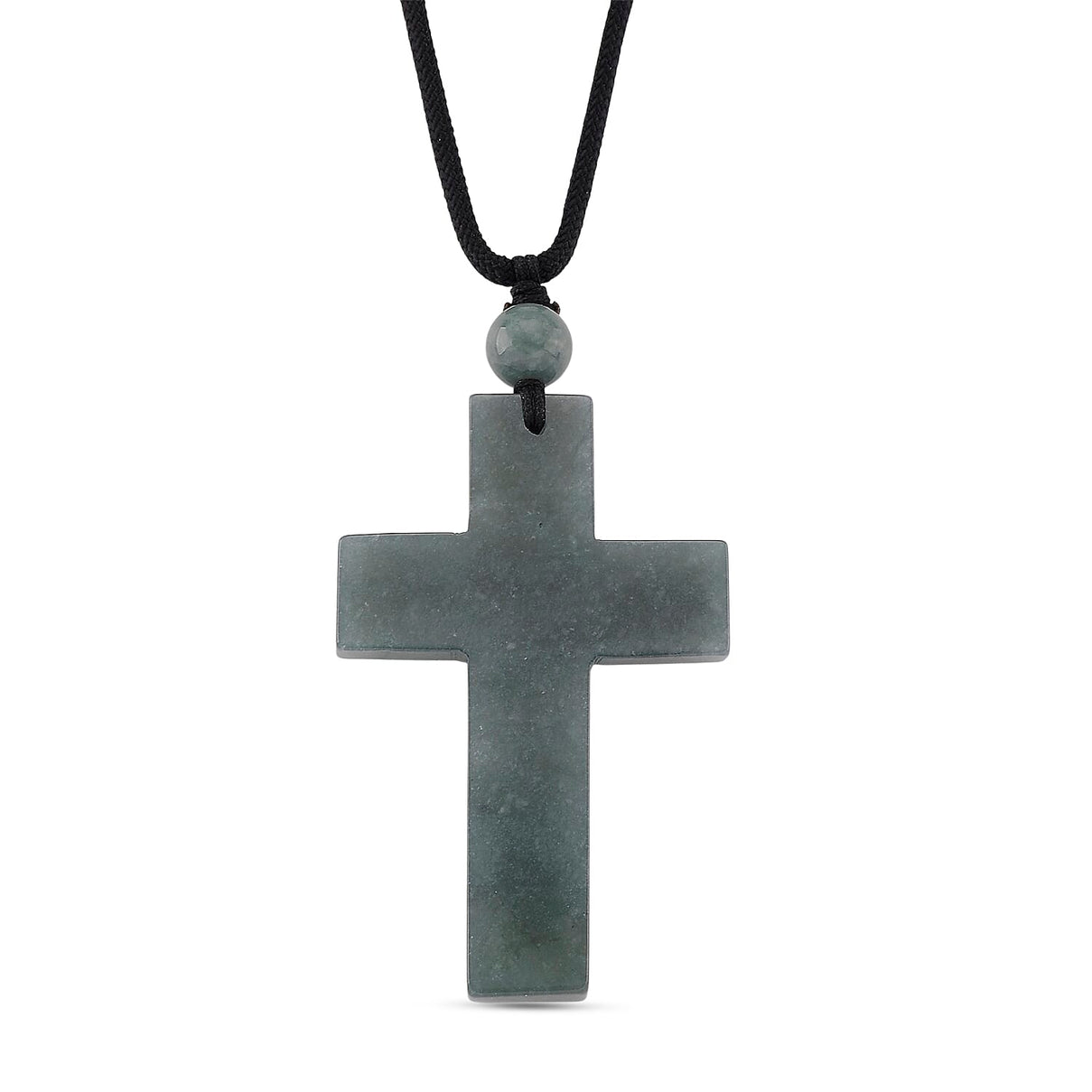 Olmec Jadeite Cross Necklace (Size 30 Adjustable) 85.00 Ct. 8181426 0