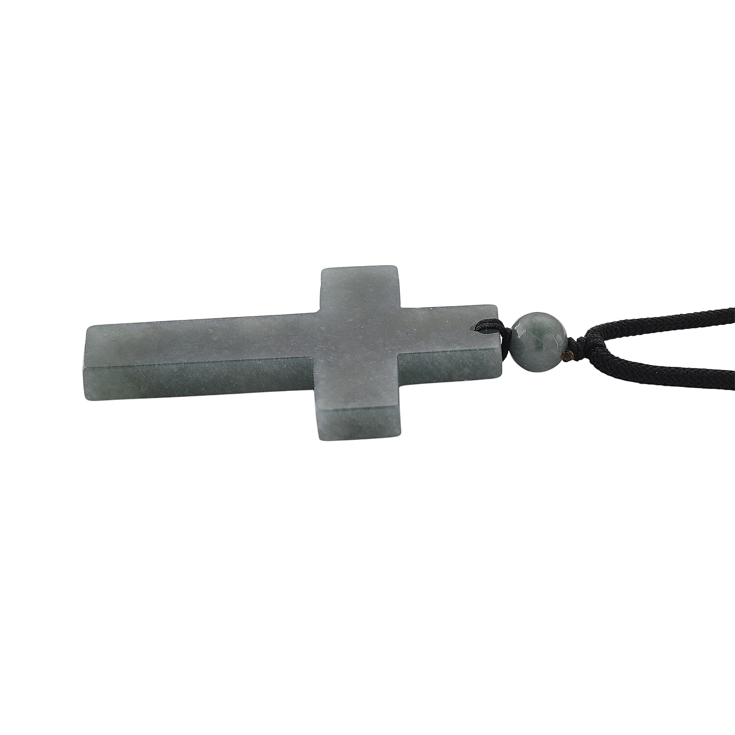 Olmec Jadeite Cross Necklace (Size 30 Adjustable) 85.00 Ct. 8181426 2