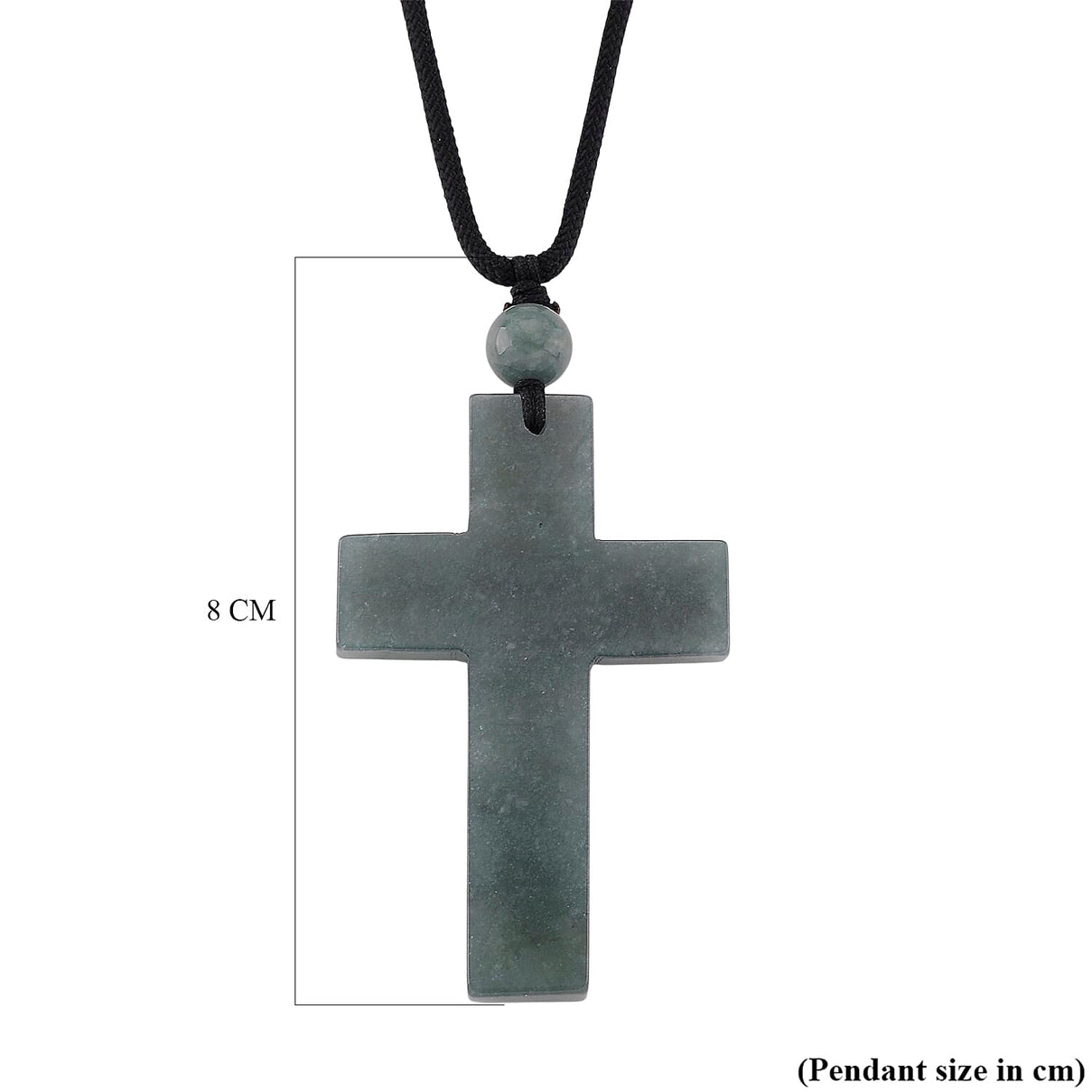 Olmec Jadeite Cross Necklace (Size 30 Adjustable) 85.00 Ct. 8181426 4