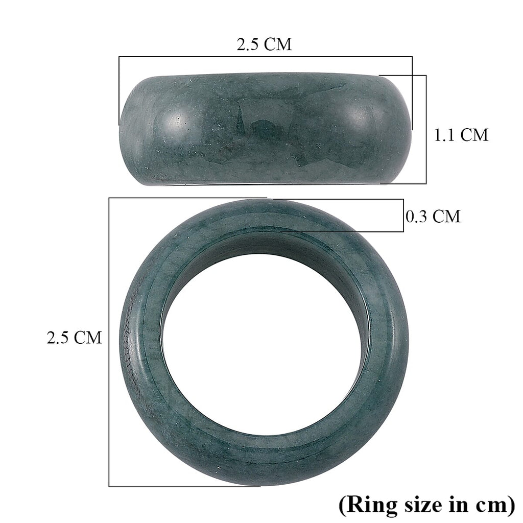 Very Rare- Guatemala Natural Type A Olmec Blue Jadeite Ring 26 ct.