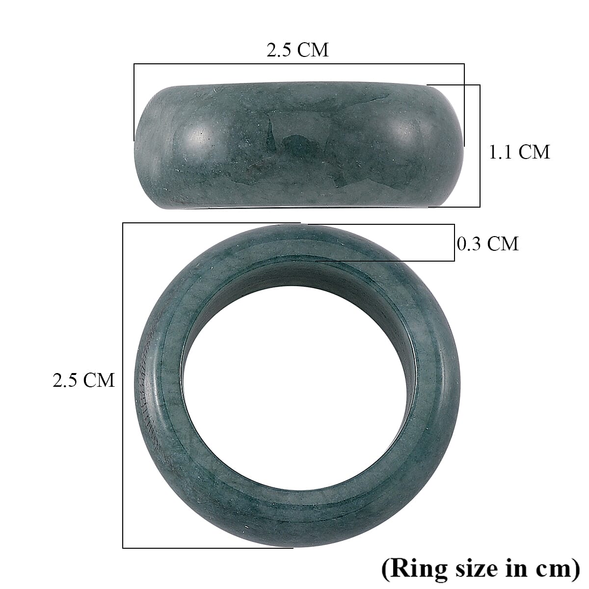 Guatemala Natural Type A Olmec Blue Jadeite Ring V32701258 5