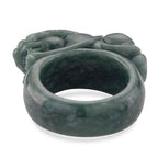 Natural Type A Jadeite Pixiu Ring 90.00 Ct.