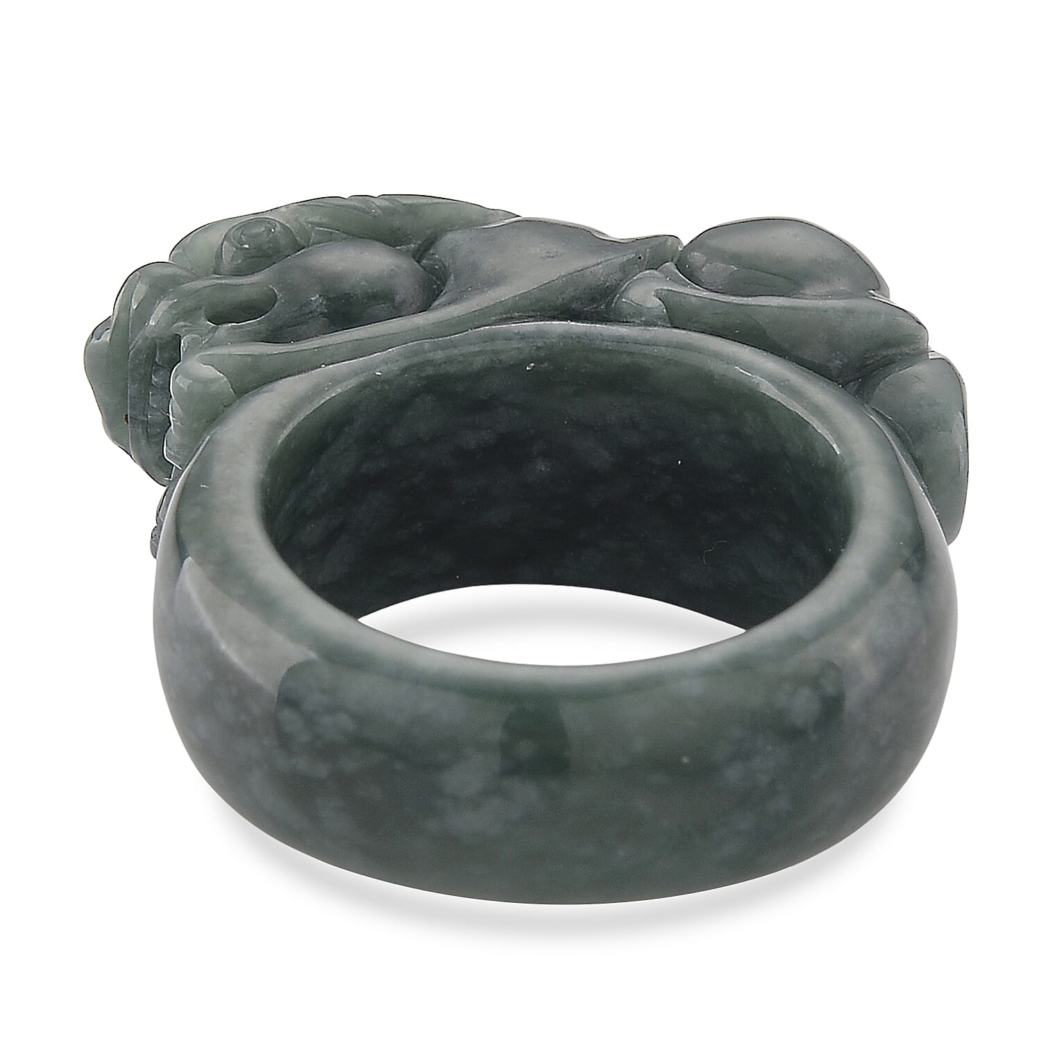Olmec Jadeite Stone Pixiu Ring 90.00 Ct. 8206678 3