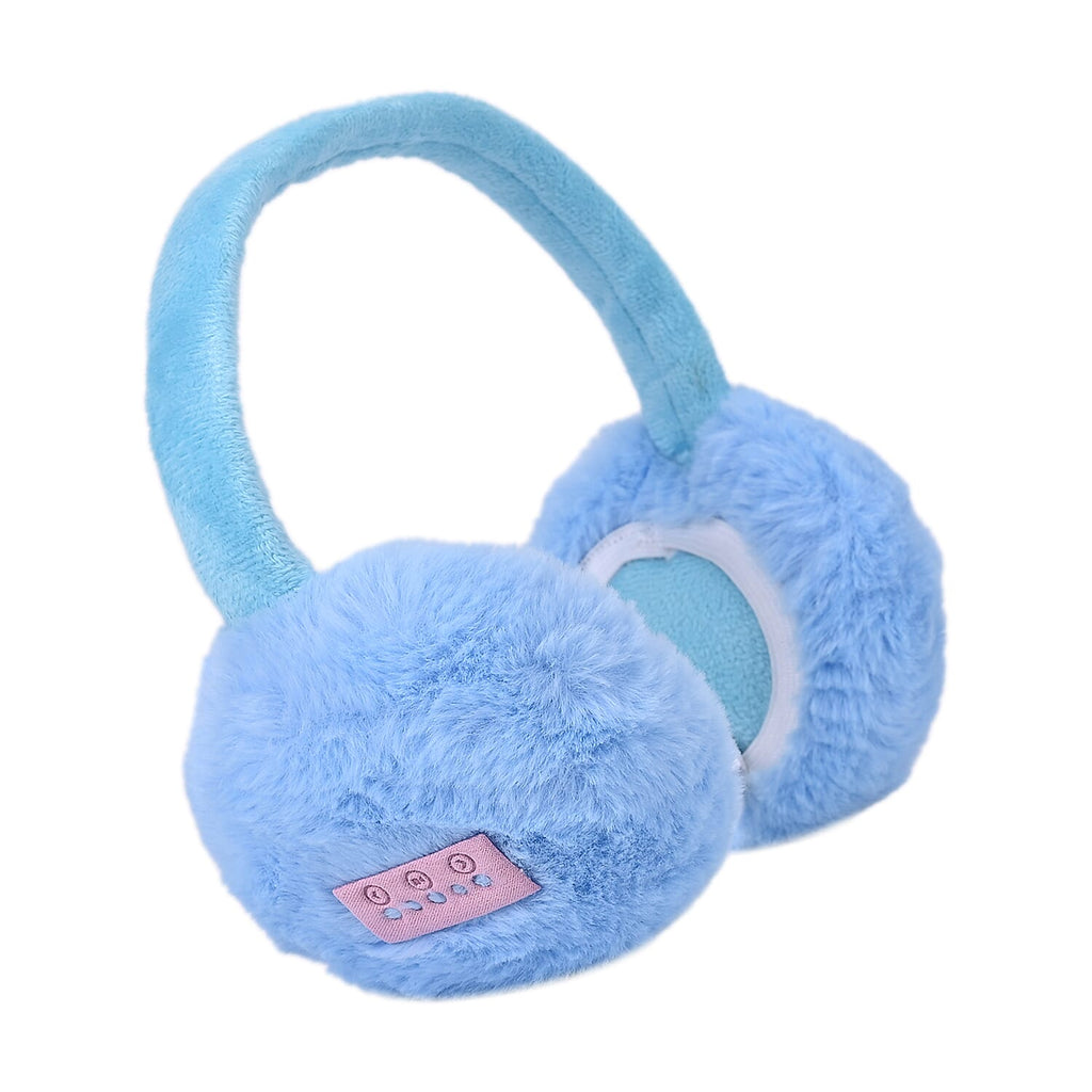 Plush Bluetooth Cushioned Headphone - Blue