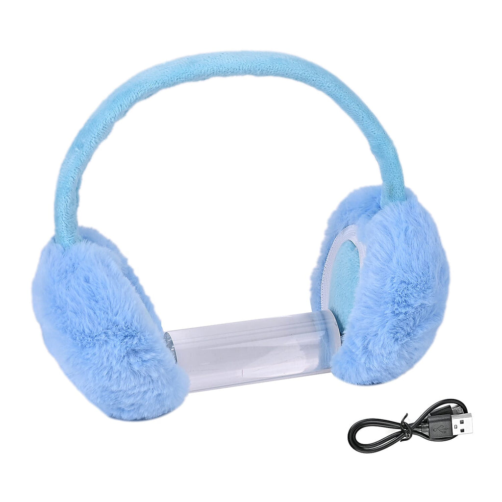 Plush Bluetooth Cushioned Headphone - Blue