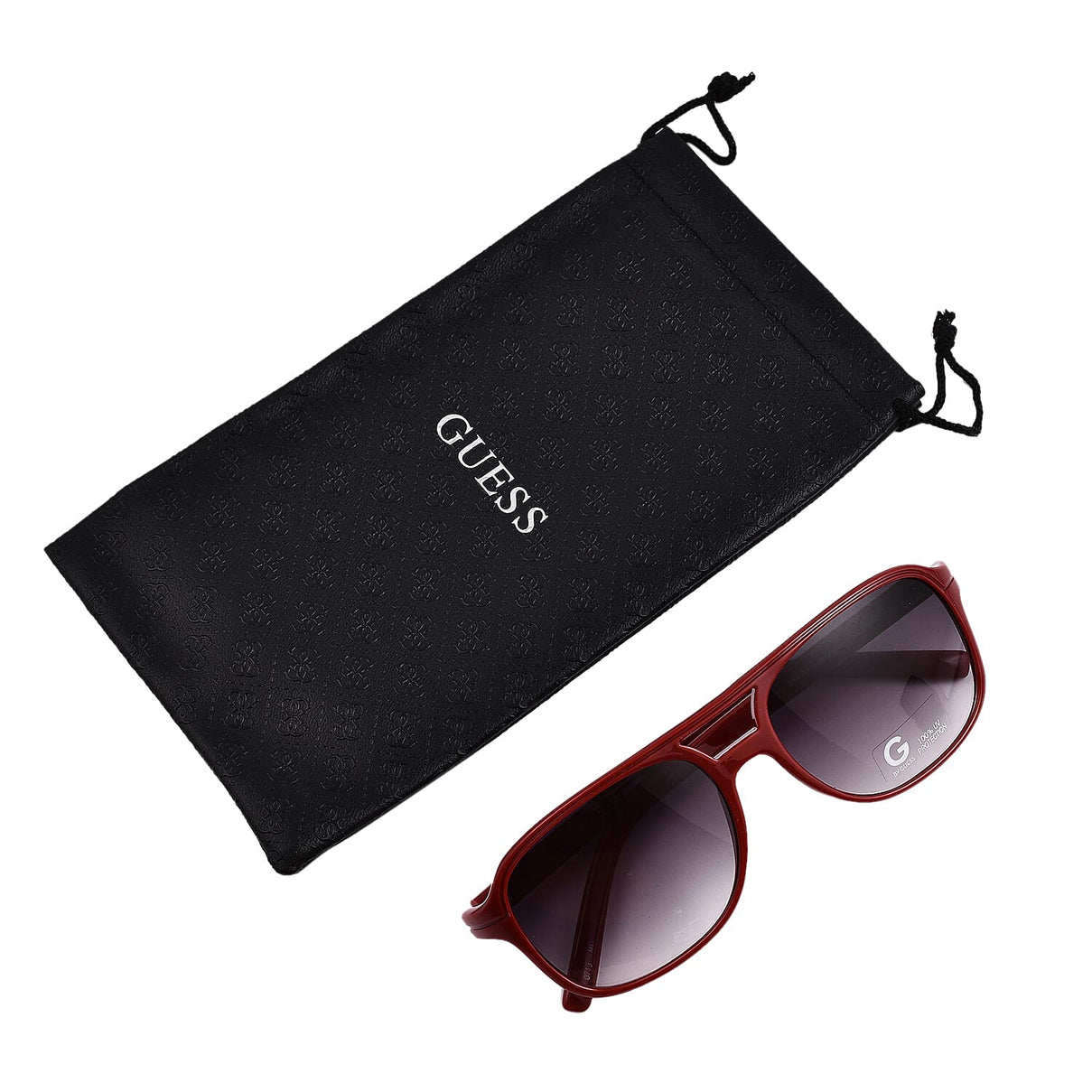 Guess Unisex Rectangular Sunglasses - Red 7079218 5