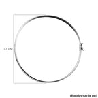 One Time Close Out Deal -  Sterling Silver Bangle (Size - 8)